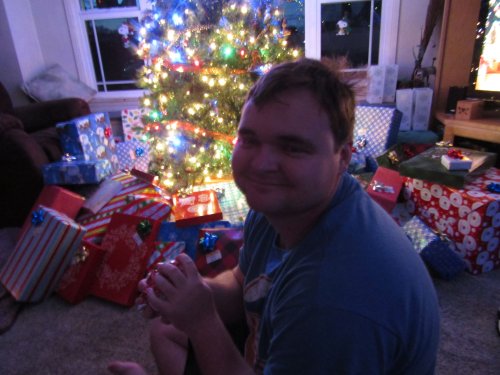 Jonny on Christmas morning